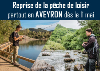 La pratique de la pêche de loisirs est autorisée